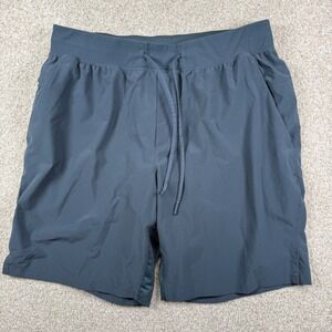 Lululemon T.H.E. Short Men XL Blue Lined Athletic Gym Training